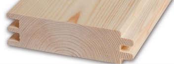 Profilholz Nut- und Feder FICHTE Fasenschalung A/B 19x116 mm m² 10,76 3m; 4m; 5m Fasenschalung