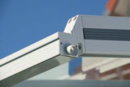 Echt intelligent: Für optimalen Schutz bei jedem Wetter bietet das Terrassendach
