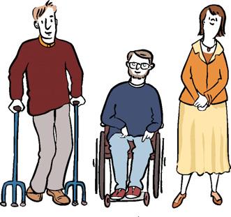 Behinderte Menschen haben das Recht, dass Hindernisse abgebaut werden.