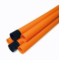 Gebäudedränung nach DIN 4095 opti-drän - Rohr Stangendränrohr aus PVC-U nach DIN 4095, Mindestwassereintrittsfläche 80 cm 2 /m, flexibel und gütegesichert, Farbe orange, Einzellänge 2,50 m mit