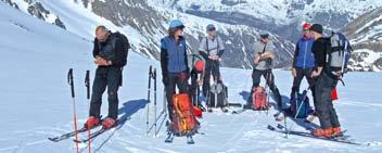 Kurse Skitouren, Variantenfahren und Schneeschuhgehen 8 Ski- und Schneeschuhtouren, das sind eindrucksvolle und unvergessene Erlebnisse im winterlichen Gebirge.