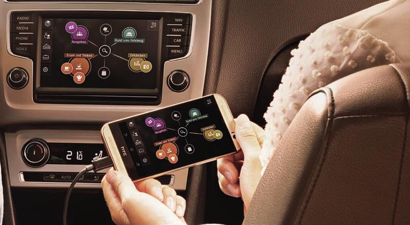MirrorLink Mobile Apps, mobiler denn je. Smartphones sind fest in unseren Alltag integriert. Und mit MirrorLink auch in Ihren Volkswagen.