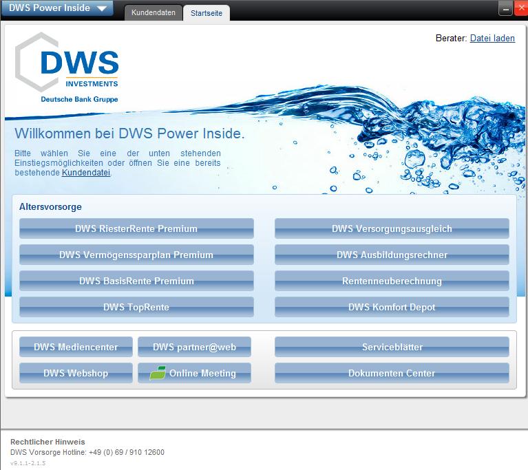 DWS Power Inside Download der DWS Power Inside: http://staging.dwsinvest.