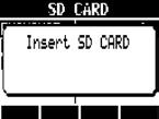 möchten. 1 Sie. Daten von einer anderen SD-Karte laden Wählen Sie SD CARD. 6 Wählen Sie LOAD. Wählen Sie EXCHANGE.
