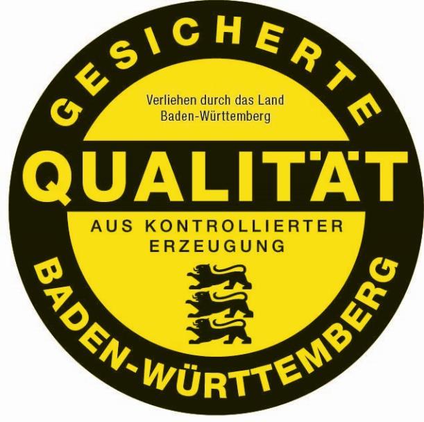 Qualitätszeichen Baden-Württemberg "Gesicherte Qualität"