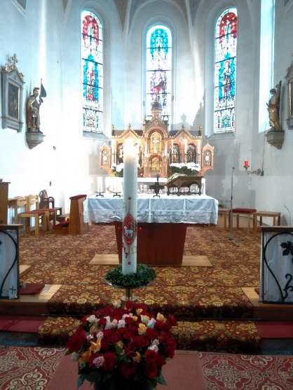 Am Karfreitag fanden um 15:00 Uhr in Eichlberg und Neukirchen die Liturgiefeiern statt, ebenso am Karsamstag in Neukirchen und auch auf dem Eichlberg um 20:00 Uhr.