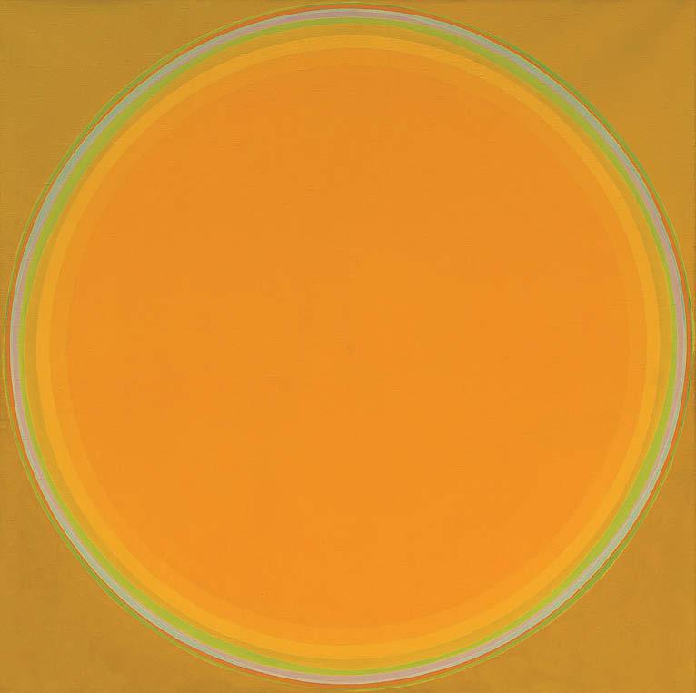 Lothar Quinte (1923 2000) Corona Gelb Gelb, 1972 Acryl auf Leinwand, 110 110 cm partnern einer visuellen Kommunikation.