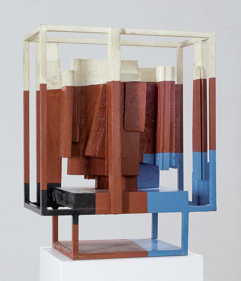 Otto Herbert Hajek (1927 2005) Farbwege 65/2, 1965 Holz, Stahl, bemalt, 62 52 27 cm dessen gestischer Befreiung entlang ein neues Menschenbild erfanden.