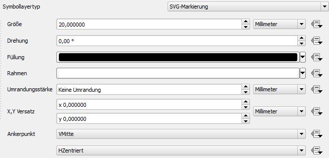 SVG-Punktsymbol in QGIS zuweisen