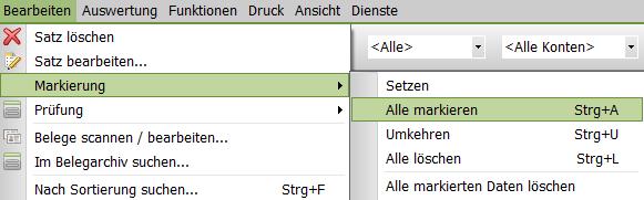 GS-Verein bietet hiermit die Möglichkeit an, sich die Buchungen des letzten Beitragslaufs noch einmal anzeigen zu lassen. In der Regel haben Sie somit alle relevanten Buchungen schon vorselektiert.