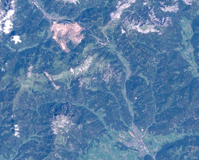 Vordernberg im Satellitenbild (Landsat Thematic Mapper)