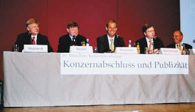 Martin alljährlicher Veranstalter des Münchener Konzern- Plendl (Deloitte & Touche) thematisierte die Unabhängigkeit, Workshops, der 2004 sein 10. Jubiläum feierte.