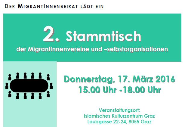Darüber hinaus fand im Juni 2016 die 2. Konferenz der MigrantInnenvereine und selbstorganisationen in Graz statt.