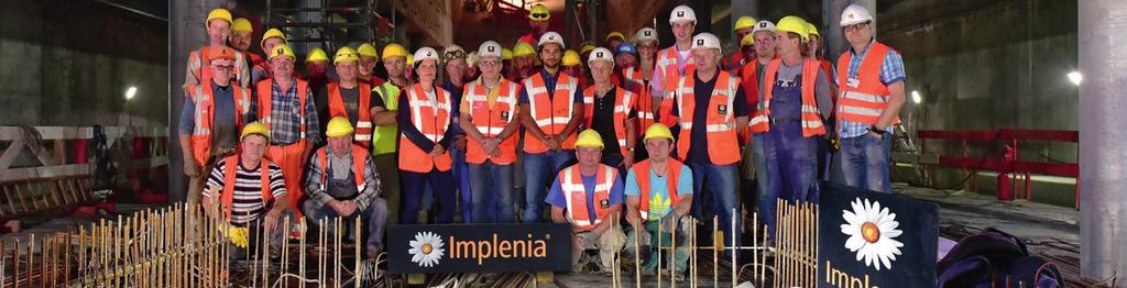 Unten auf der U5-Ebene die Bauleute von Implenia, die den Rohbau in den nächsten Monaten fertig stellen.