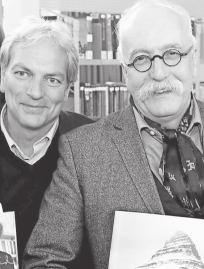 Familiensonntag ein Die Verlagsvertreter und leidenschaftlichen Buchliebhaber Oliver Buhl (Ullstein Buchverlage) und Wolfgang Schwarz (Piper Verlag) sind auf Einladung der er Buchhandlung Schäufele