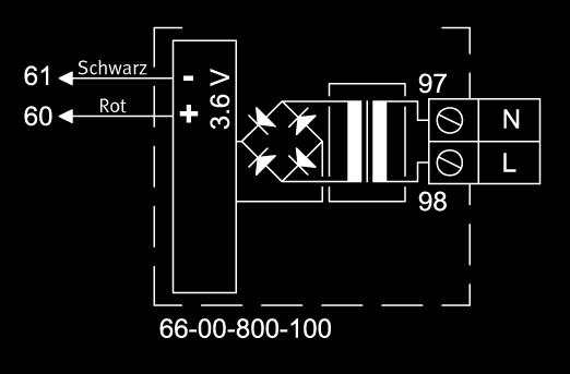7. Stromversorgung für Rechenwerk/ Pulse Transmitter MULTICAL 602 kann durch eine eingebaute Lithiumbatterie, ein internes 24 VAC oder 230 VAC Netzmodul spannungsversorgt werden.