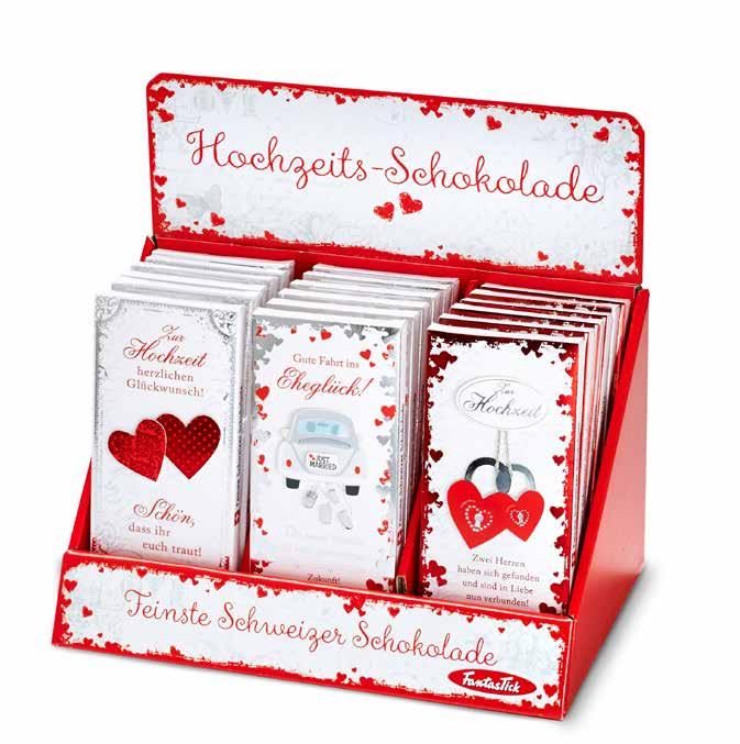 Hochzeit Hochzeit S c h w e i z e r S c h o k o l a d e Hochzeits-Schokolade 100g Schweizer Qualität