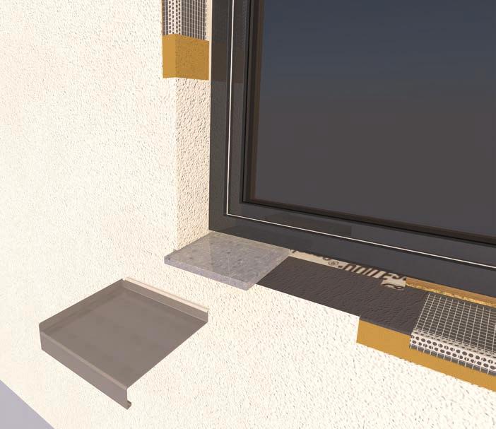 Allgemeines Um zu gewährleisten, dass Anschlüsse zwischen dem Wärmedämmverbundsystem und dem Fenster dauerhaft schlagregensicher sind, ist es notwendig die einzelnen Produkte (Fenster,