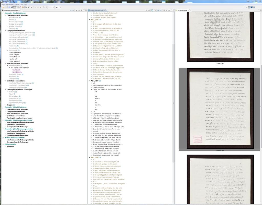 Transkription Rekonstruktion des Textes ( bottom-up ) Textzeilen, Interlineartext, Marginalien Kodierung der