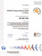 NETZSCH fertigt nach den internationelen Standards DIN ISO 9001