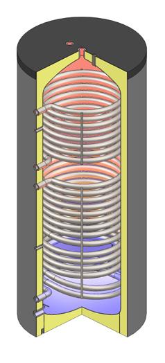 alternativen Energieträgern als Beistellspeicher eingesetzt werden. Ergänzt mit einer Elektroheizung (Zubehör) können die Speicher auch als Elektrospeicher oder Kombispeicher verwendet werden.