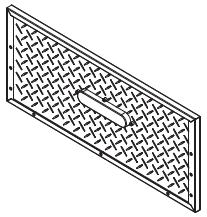 (#1) Oberteil, 1 x (#2) Rückteil, 1 x vorne hinten vorne hinten (#3) linkes Seitenteil, 1 x