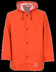Druckknopfverschluss vorne Größen: S-2XL Farbe: olive (011), orange (031) Jacke Artikel: A-123011 Hochwertige Regenjacke aus weichem und leichtem