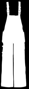 A Elastischer Saum mit Gürtelschlaufen A Zwei Taschen vorne und abnehmbare Taschen mit Klettverschluss A Zollstocktasche und Tasche mit Messerscheide A Verstärkte Kniepolstertaschen A Zwei