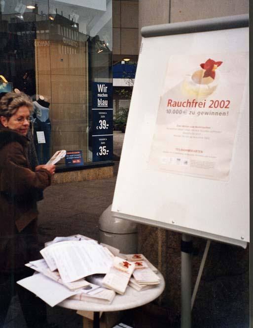 Presse- und Öffentlichkeitsarbeit 2002 Regionale Aktionen: Berlin Bezirksamt Steglitz-Zehlendorf FORUM Rauchfrei in Berlin Senatsverwaltung