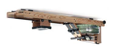 215 (Nussbaum) XL-SCHIENEN Alle WaterRower Holzmodelle erhalten Sie auch in XL-Version ab 2 m Körperlänge (Schienenlänge 2,20 m).