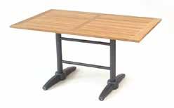 pulverbeschichtet 4 Fuß Tischplatte ab Bistro Tisch - quadratisch, HPL 13 mm 60 x