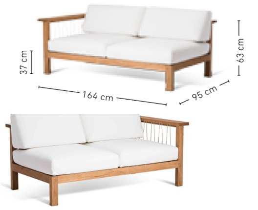 MARO teak / Schnur PRODUKT FARBE CODE SFR Exklusiv Kissen