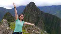 Dorothee Weis in der Inka-Stadt Machu Picchu.