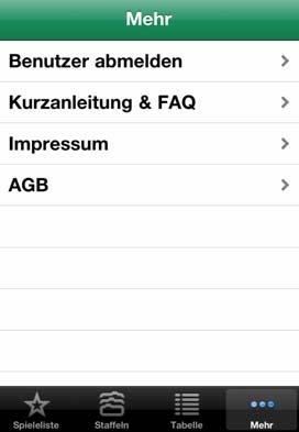 21 Tabellenansicht iphone / Android 1.