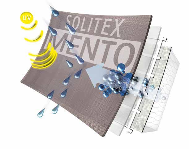 bis +100 C Robuste Schutz- und Deckvliese aus PP Starke PP-Armierung (SOLITEX PLUS und MENTO PLUS) Schutz der Wärmedämmkonstruktion vor