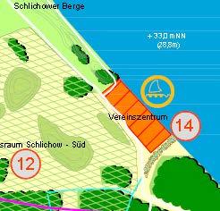 14 Vereinsanlagen Schlichow Süd - Fläche für Vereinsanlagen - Erschließung von Süden (aus