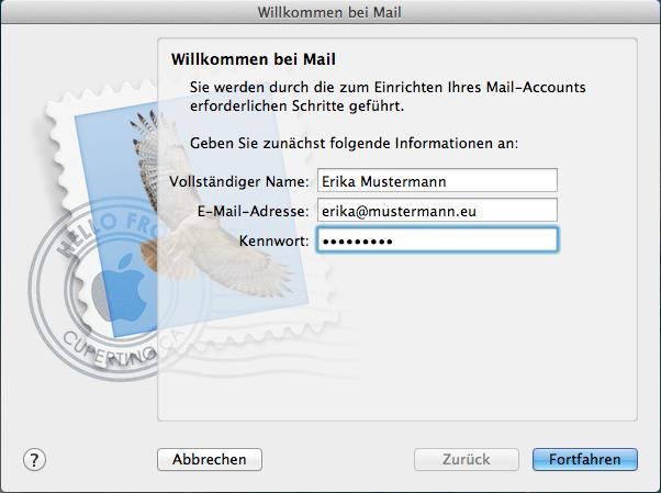 E-Mail Client-Programm einrichten Apple Mail (OS X) In dieser Anleitung zeigen wir Ihnen wie Sie in Apple Mail ein neues E-Mail-Konto anlegen oder ein bestehendes Konto konfigurieren können.