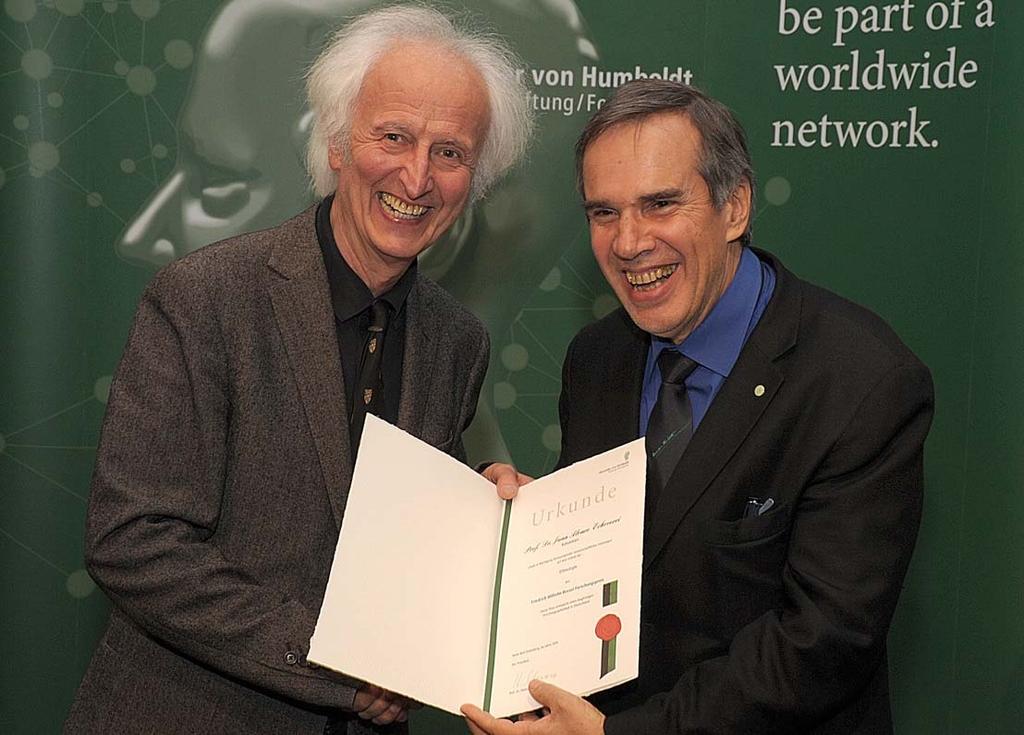Bessel Forschungspreis Im März 2015 erhielt Professor Dr.