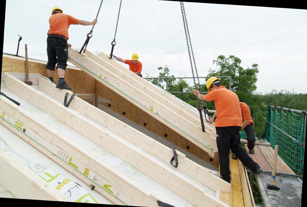 1 VORTEILE DER HOLZNUTZUNG Holzbauteile haben ein geringes Transportgewicht tragen nur geringe Lasten in Bauwerke ein sind
