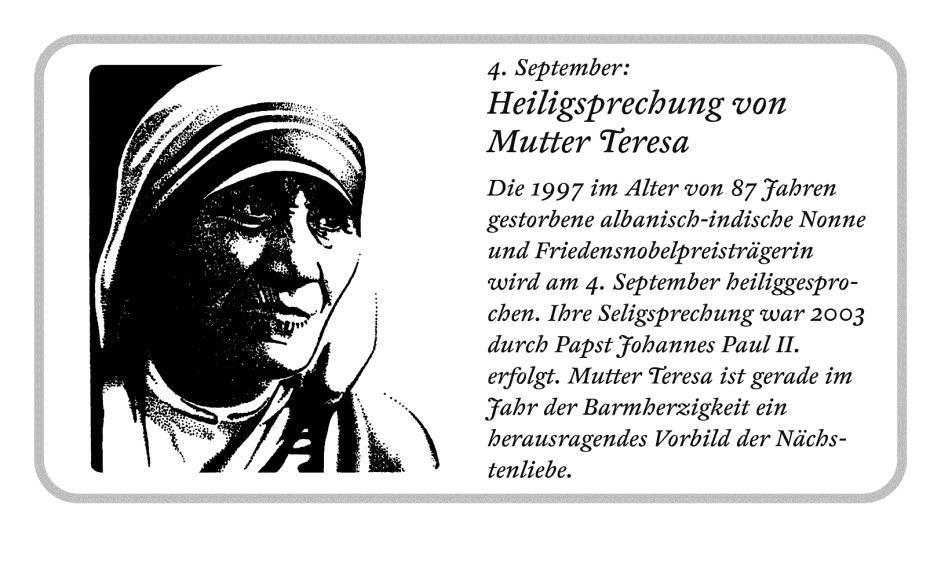 Am 26. August 1910 wurde Mutter Teresa in Skopje, einer Stadt in Albanien geboren. Sie war die jüngste von drei Kindern.