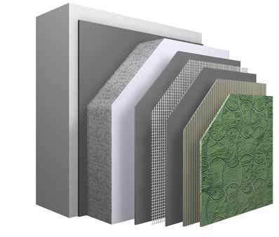 Systemaufbau Sto-Ecoshapes Design-Elemente Anwendung Eigenschaften Optik Verarbeitung Zur dekorativen Fassadengestaltung auf tragfähigen Untergründen (z. B.
