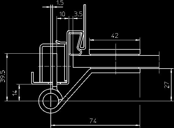 verstellbare Aufnahmeelemente VARIANT VX. Ausgerichtet für Ganzglastüren mit vertikalem Standard-Bohrbild, für Glasstärken 8 und 10 mm.