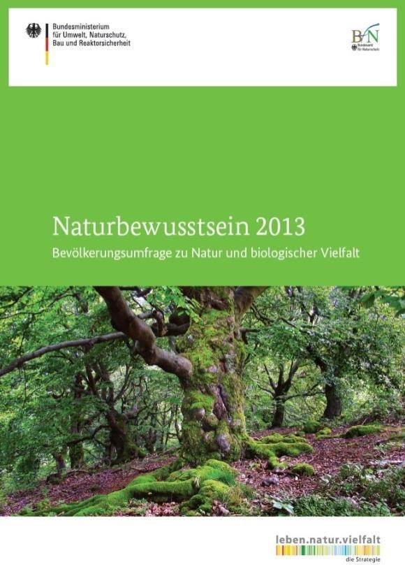 Bäche. Quelle: Naturbewusstseinsstudie 2013 Foto: Trägerverbund B.