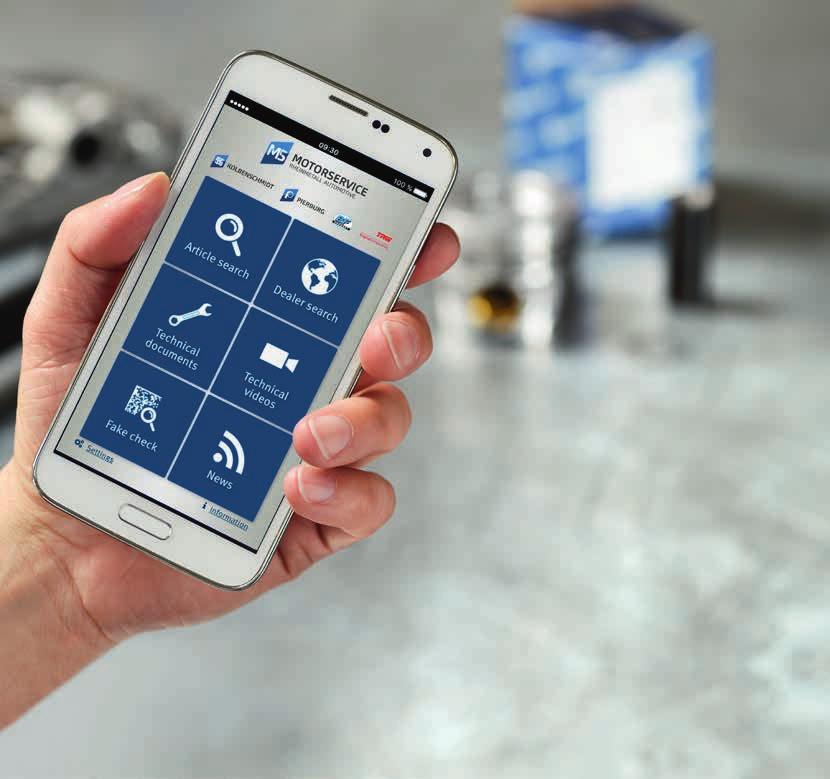 Motorservice App Mobiler Zugang zu technischem Know-how Mehr erfahren