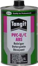 Tangit PVC-U/PVC-C/ABS Reiniger Für PVC-U, PVC-C, ABS ose à 1 Liter Coe EUR SP Gewicht 799 298 010 19,52 12 0,900 PF 2 28 473 002