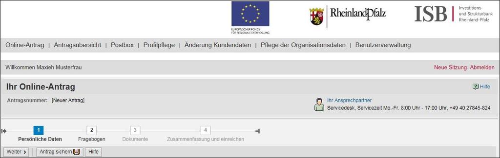 6. Pflege der Organisationsdateien Hier können, nicht Privatpersonen, die Daten zu Ihrer Organisation und zu dem Hauptansprechpartner verändern. 7.