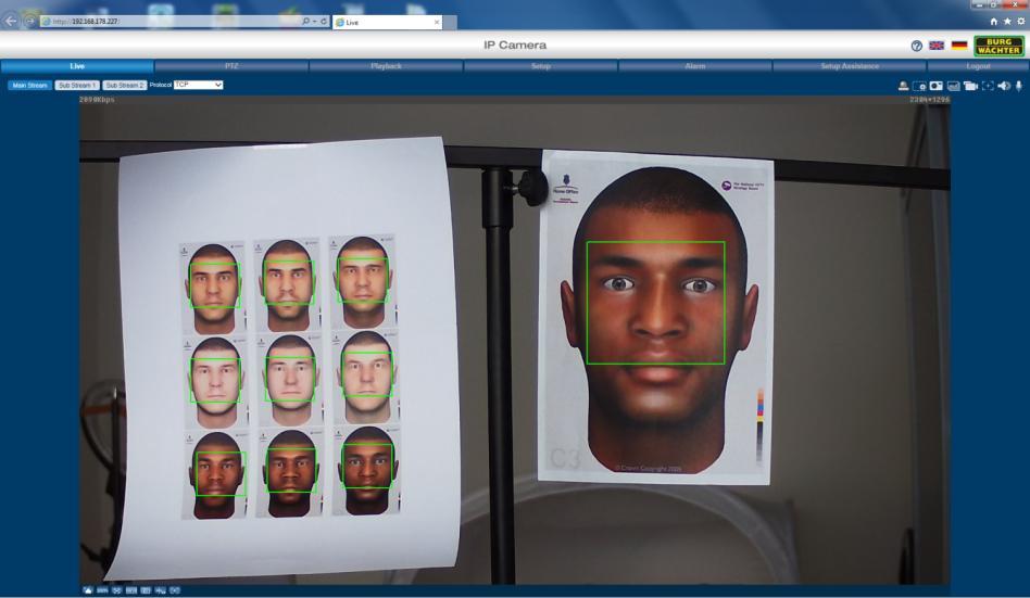 9 Gesichtserkennung (I) Vorteile: Minimiert die Anzahl von Fehlalarmen Kann an Sicherheitstüren vom Personal genutzt werden, um automatisch ein Bild der Person zu speichern.
