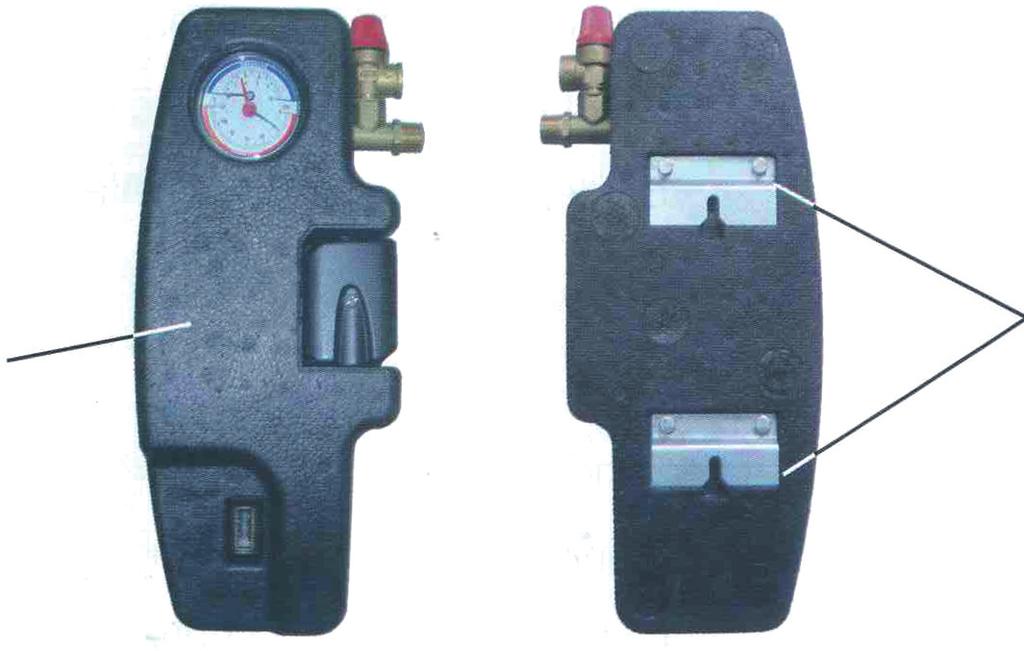 2. Bauweise und Bauteile der separaten Pumpstation TYY/SS-III Isoliergehäuse Klammern für hängende