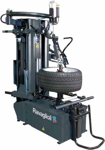 TIRE SERVICE EQUIPMENT REIFENDIENSTGERÄTE Tyre Changers These models are the top of the Ravaglioli passenger tyre changer range.