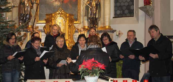 BILD UND TEXT: KARIN EINSLE Adventskonzert in Niederumelsdorf Kolibris und Da Capo: Chöre singen für einen guten Zweck.